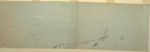 Tegning, skitser, Bloxburgh, Jamaica, 1865 af Frederic Edwin Church