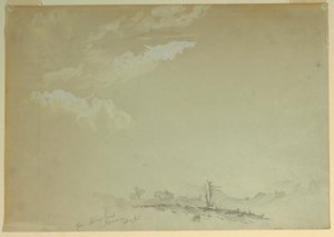 Tegning, skitser, Bloxburgh, Jamaica, 1865 af Frederic Edwin Church