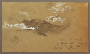Tegning, himmel, maj 1865 af Frederic Edwin Church
