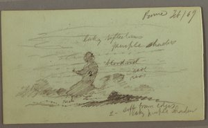 Tegning, himmelstudie, februar 1869 af Frederic Edwin Church