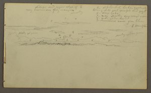 Tegning, Himmelstudie, muligvis 1857-58 af Frederic Edwin Church