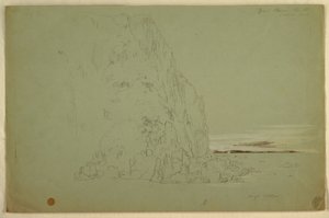 Tegning, "Southern Head", 1851 af Frederic Edwin Church