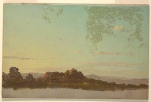 Tegning, Sommerlandskab, 1870-80 af Frederic Edwin Church