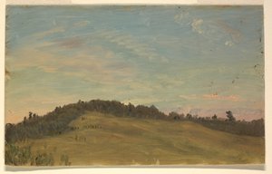 Tegning, Sommerlandskab, 1870-80 af Frederic Edwin Church