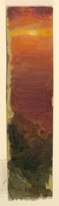 Tegning, solnedgang, 1868 af Frederic Edwin Church