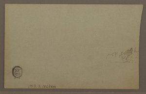 Tegning, solnedgang, muligvis 1860