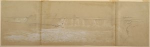 Tegning, Niagara-vandfaldene, september eller oktober 1856 af Frederic Edwin Church