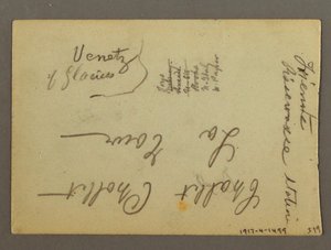 Tegning, Byens bygninger, muligvis 1868-69 af Frederic Edwin Church