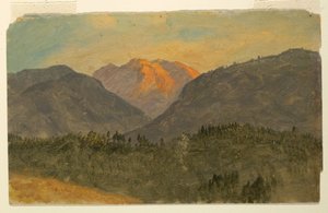 Tegning, Untesberg, nær Berchtesgaden, Bayern, 1868 af Frederic Edwin Church