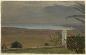 Tegning, Udsigt over havet, 1865 af Frederic Edwin Church