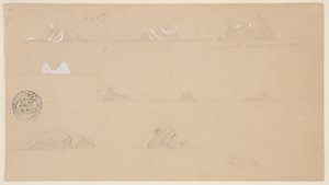 Flydende isbjerge af Frederic Edwin Church