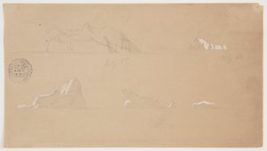 Flydende isbjerge af Frederic Edwin Church