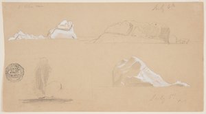 Flydende isbjerge af Frederic Edwin Church
