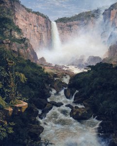 Frederic Edwin Church - Tequendamas fald nær Bogota, New Granada af Frederic Edwin Church
