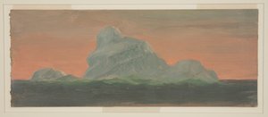Isbjerg mod aftenhimmel af Frederic Edwin Church