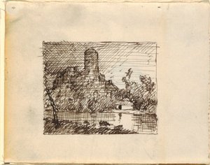 Imaginært Landskab med af Frederic Edwin Church