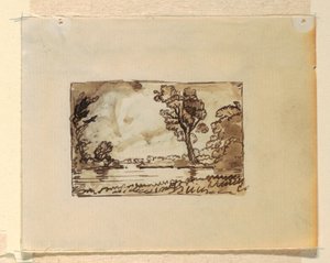 Imaginært Landskab med af Frederic Edwin Church