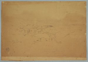 Landskab, tæt på Latacunga, Ecuador af Frederic Edwin Church