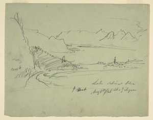 Landskab i Østrig, 5. august 1868 af Frederic Edwin Church