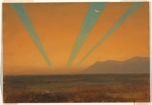 Landskab med solnedgang af Frederic Edwin Church