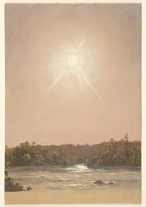 Sen eftermiddagssol over en bæk af Frederic Edwin Church