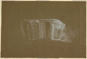 Lower Falls, Genesee River, Rochester, New York af Frederic Edwin Church