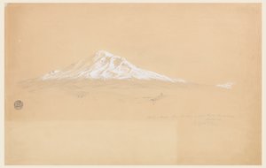 Mount Chimborazo fra House of Senior Pablo Bustamante, Riobamba, Ecuador af Frederic Edwin Church