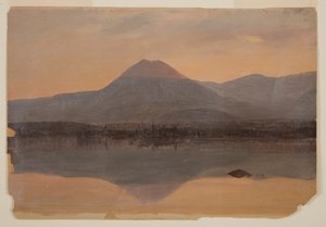 Katahdin-bjerget fra Katahdin-søen af Frederic Edwin Church