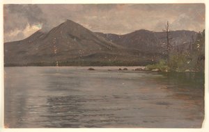 Katahdin-bjerget, fra Katahdin-søen af Frederic Edwin Church