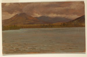 Katahdin-bjerget fra Katahdin-søen af Frederic Edwin Church