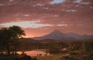 Ktaadn bjerg af Frederic Edwin Church