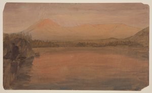 Mts. Katahdin og Turner fra Lake Katahdin af Frederic Edwin Church