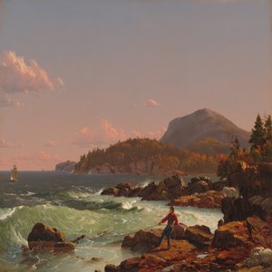 Newport Mountain, Mount Desert af Frederic Edwin Church