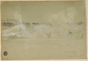 Niagara Falls i sne, fra nordvest af Frederic Edwin Church