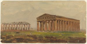 Paestum, Neptuns tempel af Frederic Edwin Church