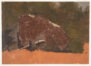 Muligvis Mt. Desert, Island, rock af Frederic Edwin Church