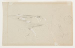 Randen af American Falls, Niagara-floden af Frederic Edwin Church
