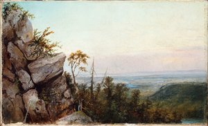 Klipper og Landskab af Frederic Edwin Church