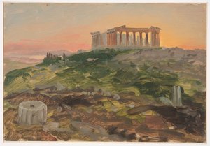 Parthenon fra sydøst af Frederic Edwin Church