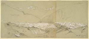 Øvre Aletsch-gletsjer med Great Fusshorn af Frederic Edwin Church