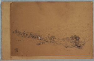 Valley med McAllisters Savværk, Colombia af Frederic Edwin Church