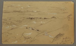 Udsigt over Wady el-Arabah af Frederic Edwin Church