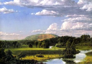 West Rock, New Haven af Frederic Edwin Church