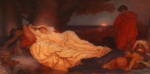 Cymon og Iphigenia, 1884 af Frederic Leighton