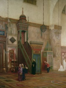 Detalje af det indre af den store moske, Damaskus, 1873-75