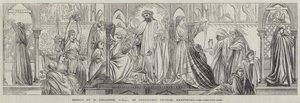 Fresco i Lyndhurst Church, Hampshire af Frederic Leighton