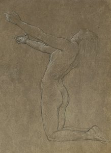 Studie for Clytie af Frederic Leighton