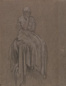 Studie for ensomhed af Frederic Leighton