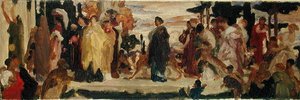 Studie til den syrakusiske brud (olie på lærred) af Frederic Leighton