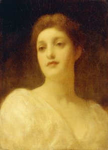 Hovedet af en pige, af Frederic Leighton